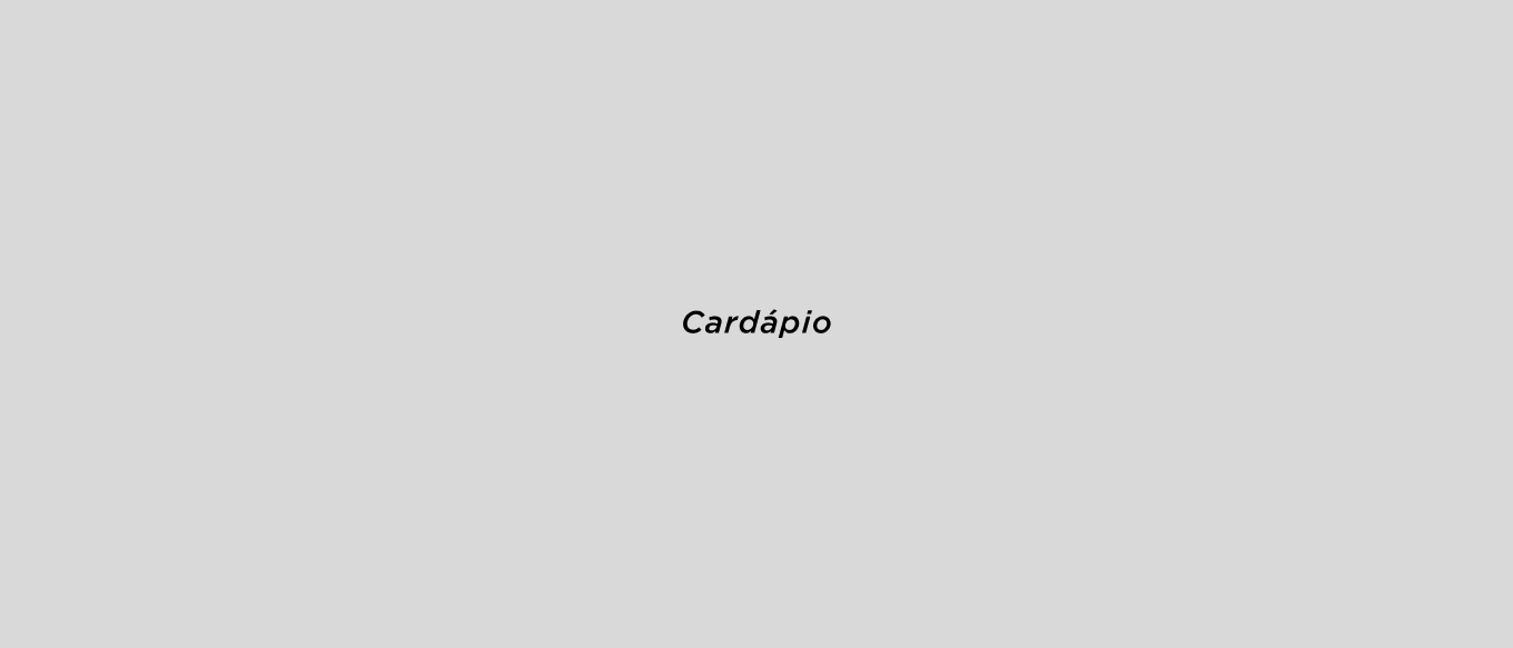 Cardápio